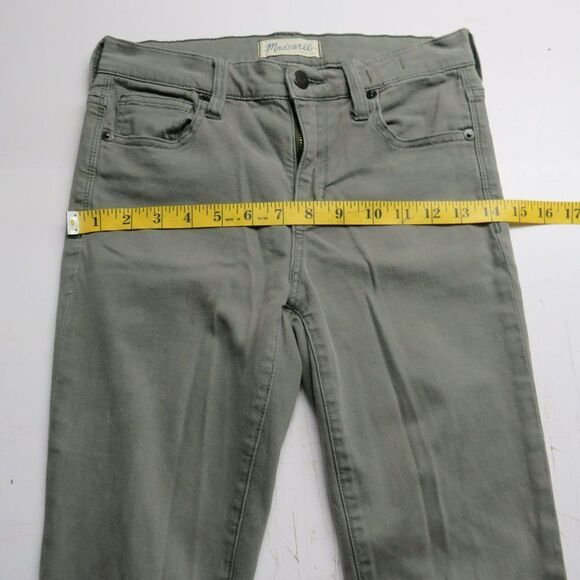 Madewell High Riser Skinny Jeans Women's Size 25 Green Denim 25X28 - Picture 7 of 12